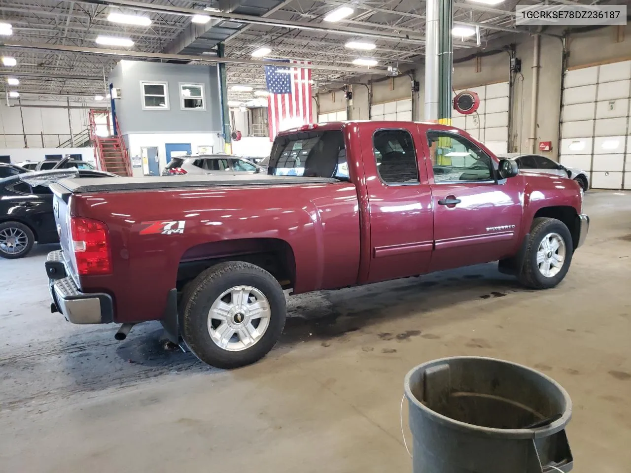 2013 Chevrolet Silverado K1500 Lt VIN: 1GCRKSE78DZ236187 Lot: 72168074