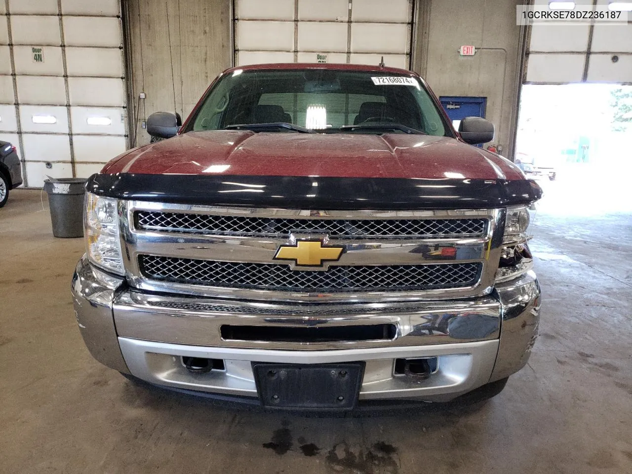 2013 Chevrolet Silverado K1500 Lt VIN: 1GCRKSE78DZ236187 Lot: 72168074