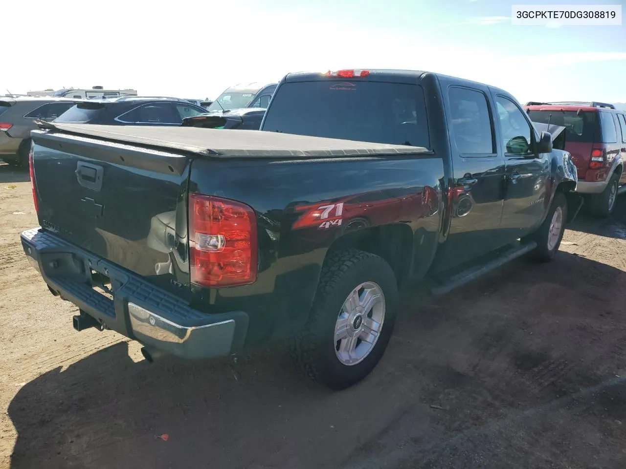 2013 Chevrolet Silverado K1500 Ltz VIN: 3GCPKTE70DG308819 Lot: 72857234