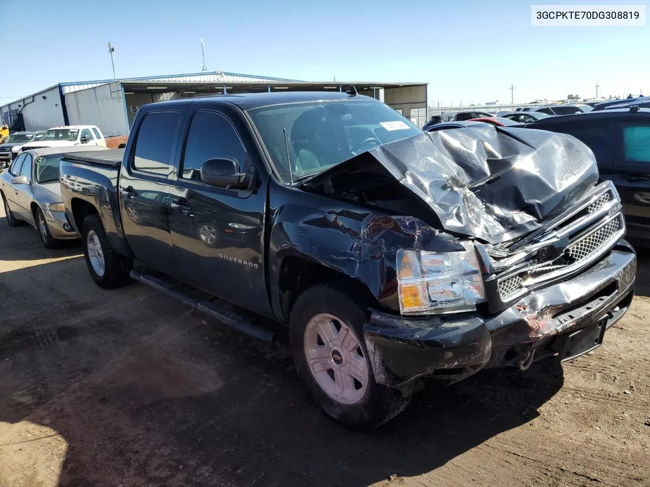 2013 Chevrolet Silverado K1500 Ltz VIN: 3GCPKTE70DG308819 Lot: 72857234