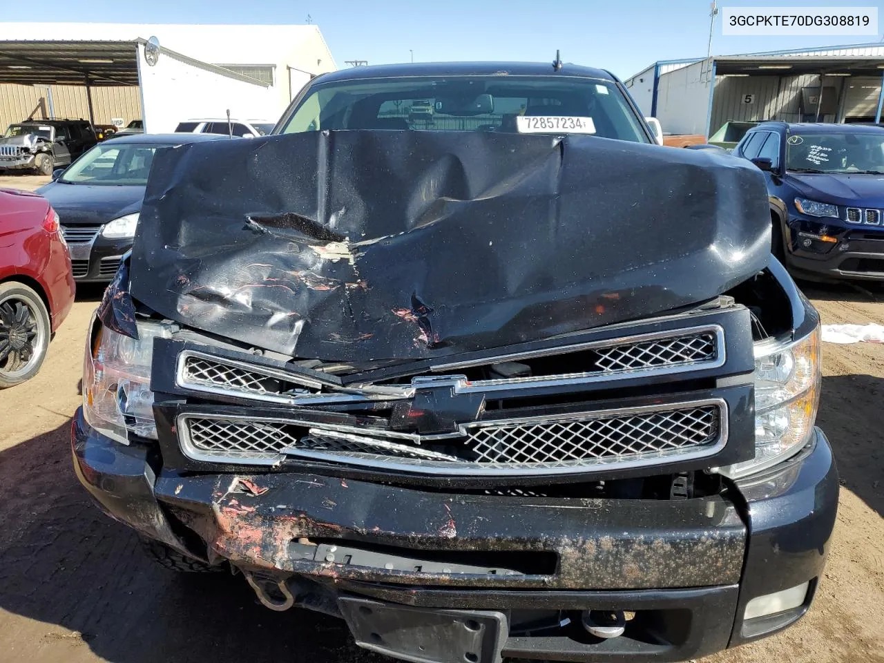 2013 Chevrolet Silverado K1500 Ltz VIN: 3GCPKTE70DG308819 Lot: 72857234