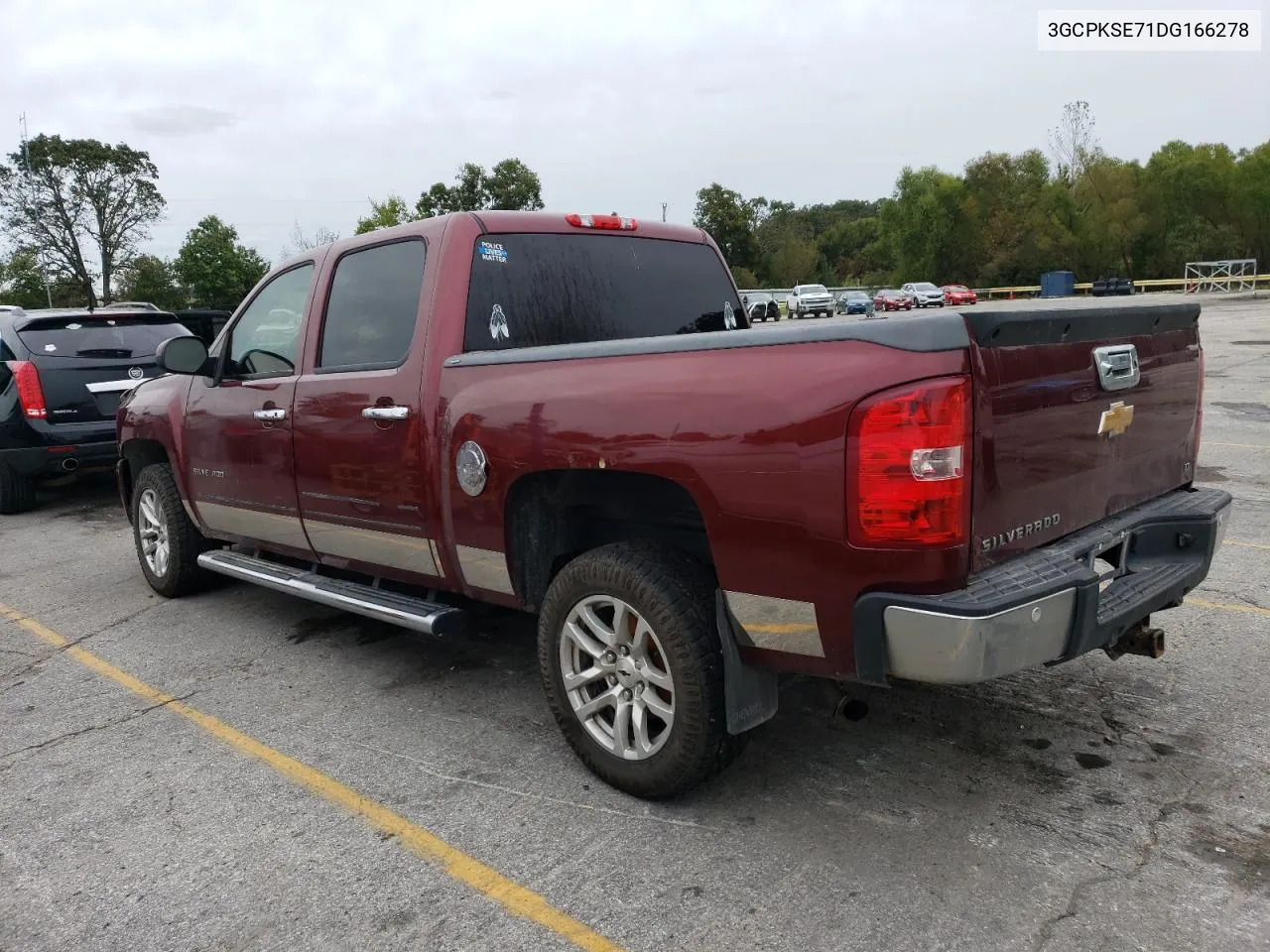 2013 Chevrolet Silverado K1500 Lt VIN: 3GCPKSE71DG166278 Lot: 73172734