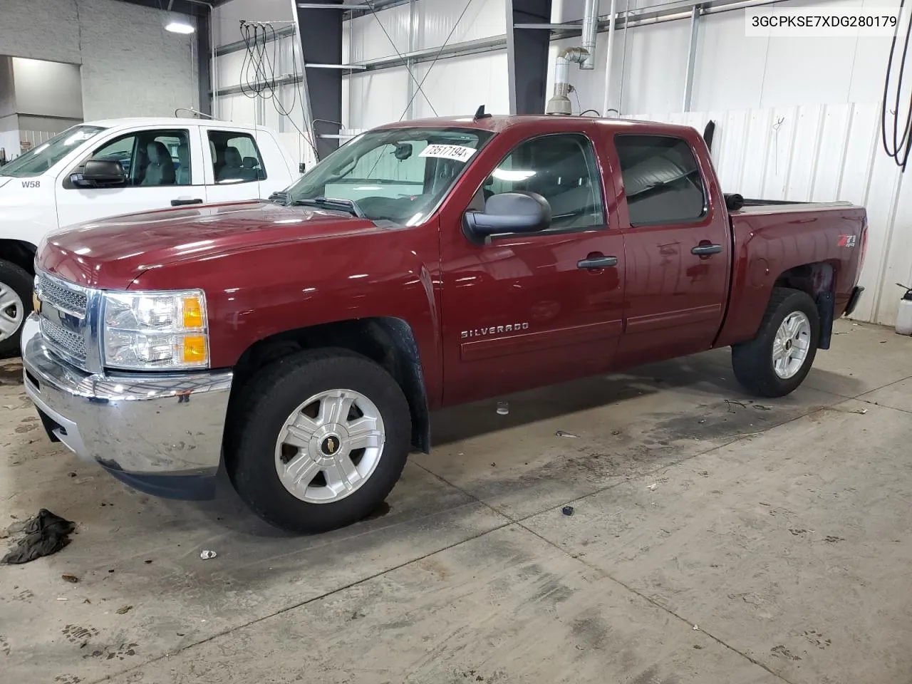 2013 Chevrolet Silverado K1500 Lt VIN: 3GCPKSE7XDG280179 Lot: 73517194