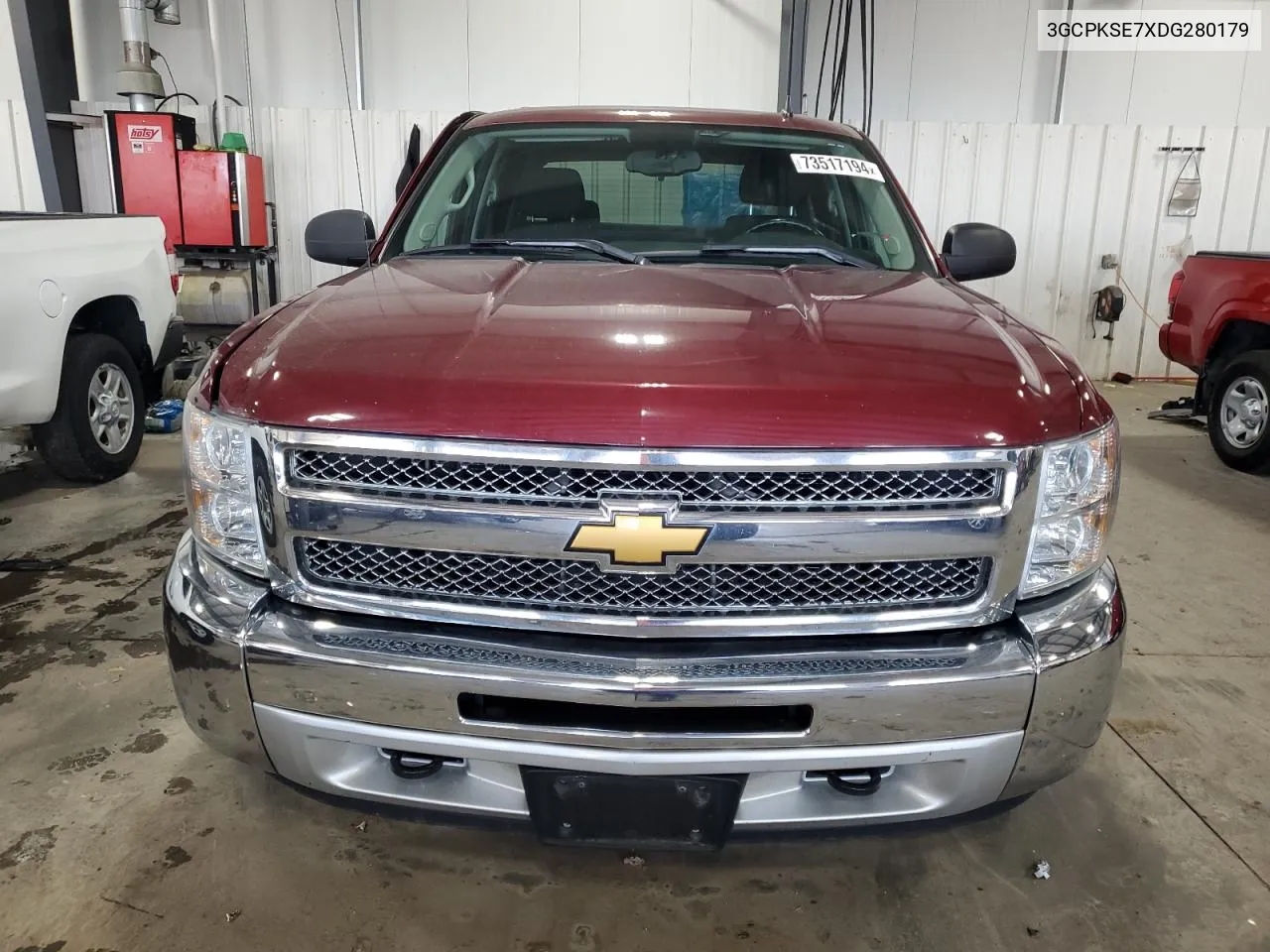 2013 Chevrolet Silverado K1500 Lt VIN: 3GCPKSE7XDG280179 Lot: 73517194