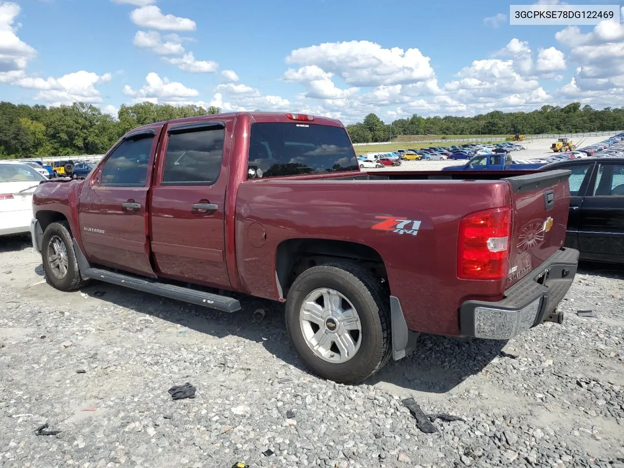 2013 Chevrolet Silverado K1500 Lt VIN: 3GCPKSE78DG122469 Lot: 73707154