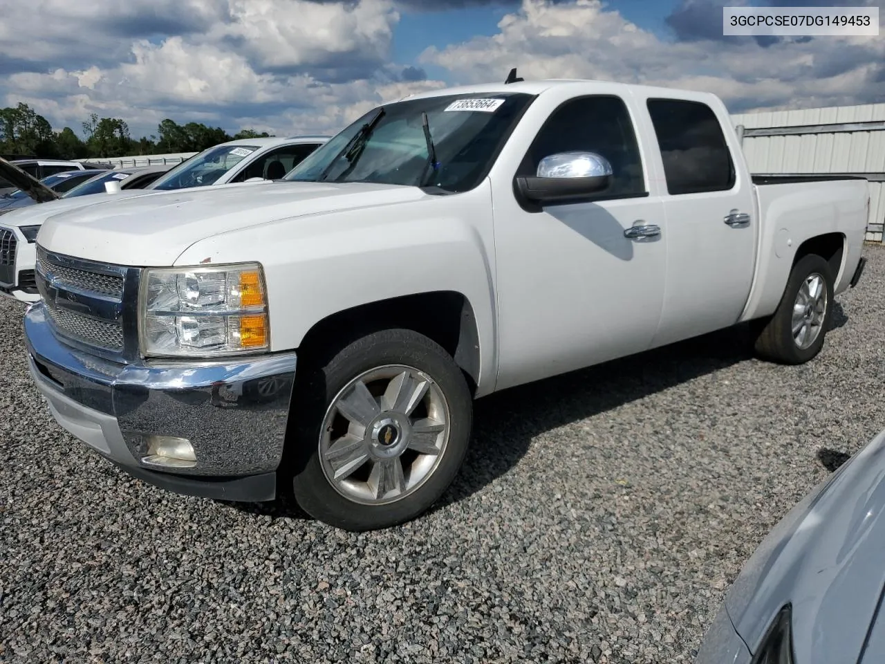 2013 Chevrolet Silverado C1500 Lt VIN: 3GCPCSE07DG149453 Lot: 73853664