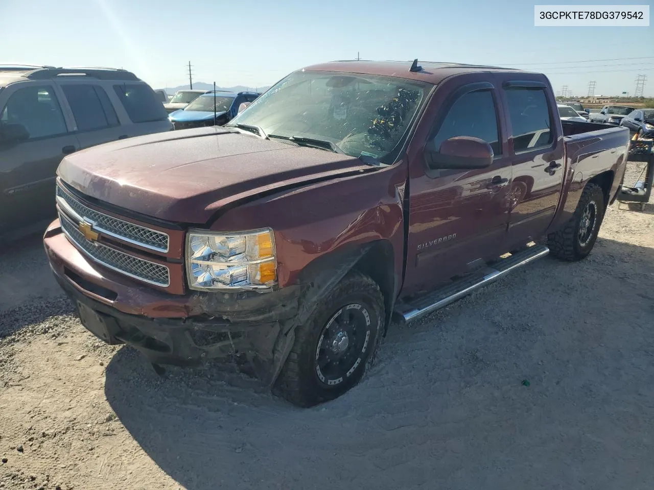 2013 Chevrolet Silverado K1500 Ltz VIN: 3GCPKTE78DG379542 Lot: 73858794