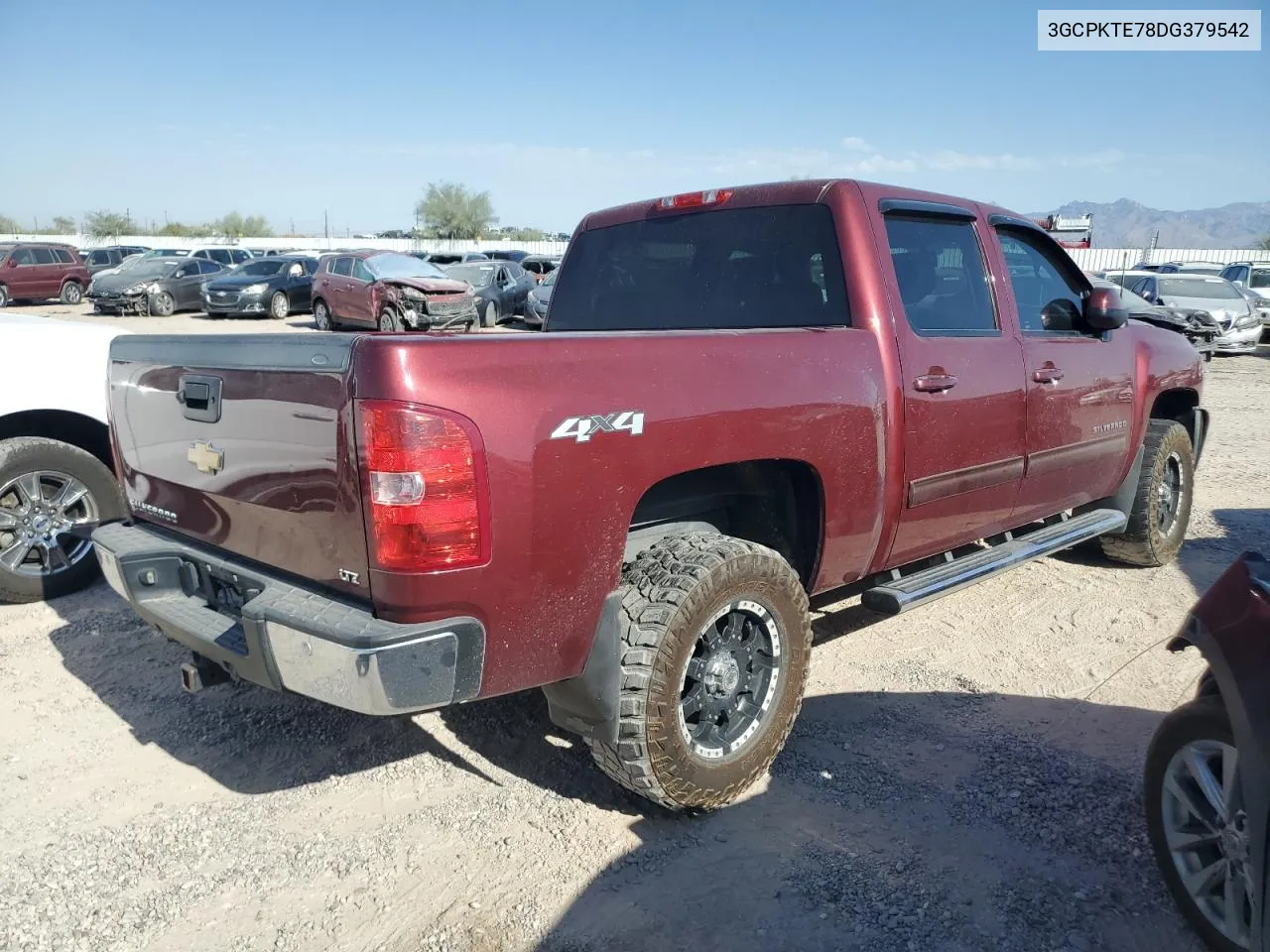 2013 Chevrolet Silverado K1500 Ltz VIN: 3GCPKTE78DG379542 Lot: 73858794