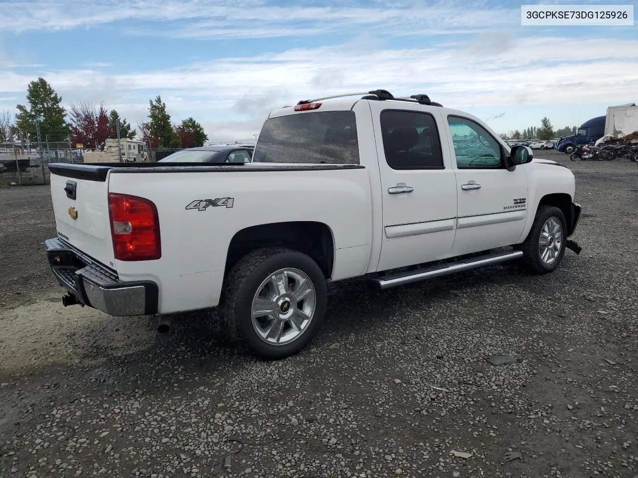 2013 Chevrolet Silverado K1500 Lt VIN: 3GCPKSE73DG125926 Lot: 74052324