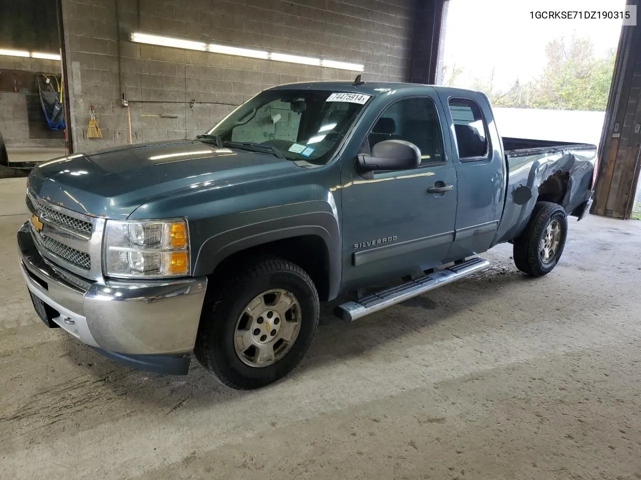 2013 Chevrolet Silverado K1500 Lt VIN: 1GCRKSE71DZ190315 Lot: 74475914