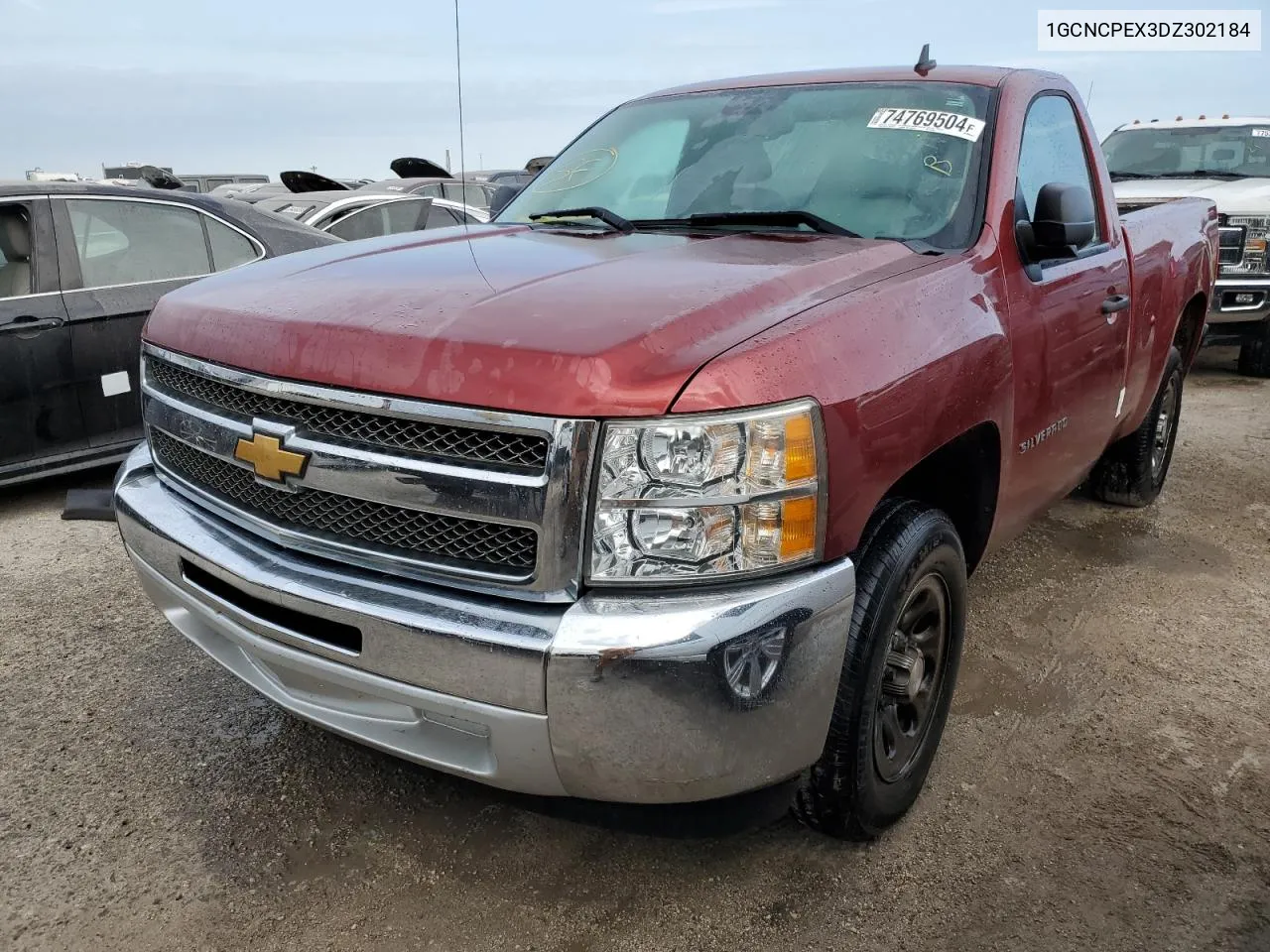 2013 Chevrolet Silverado C1500 VIN: 1GCNCPEX3DZ302184 Lot: 74769504