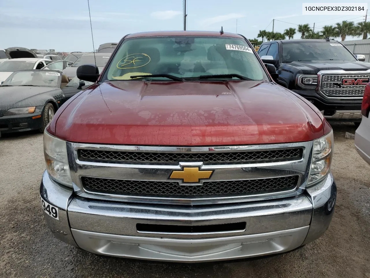 2013 Chevrolet Silverado C1500 VIN: 1GCNCPEX3DZ302184 Lot: 74769504