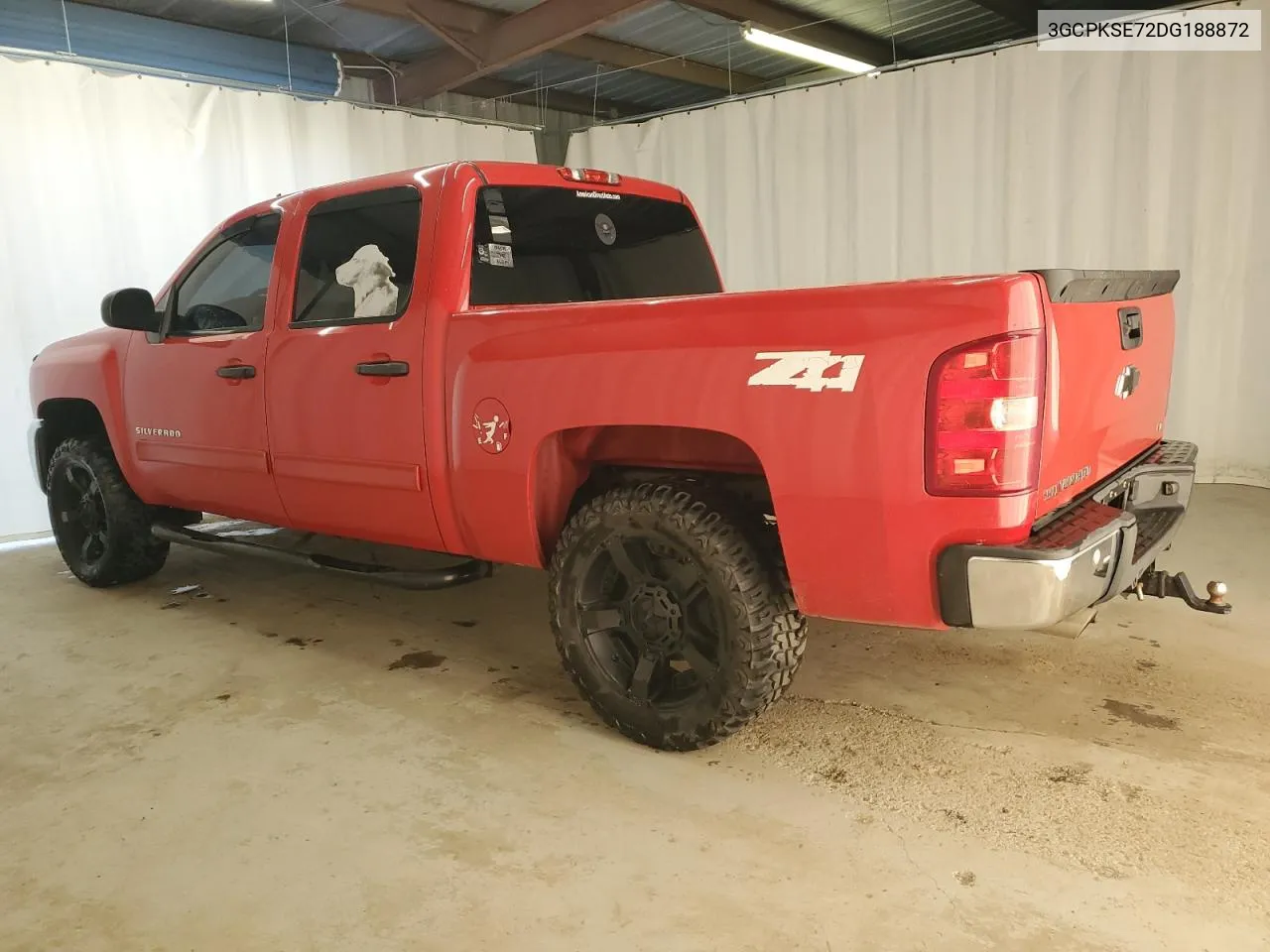 2013 Chevrolet Silverado K1500 Lt VIN: 3GCPKSE72DG188872 Lot: 74816514