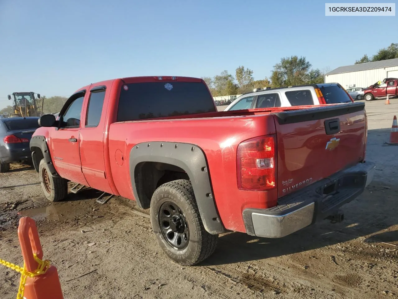 2013 Chevrolet Silverado K1500 Lt VIN: 1GCRKSEA3DZ209474 Lot: 75268034