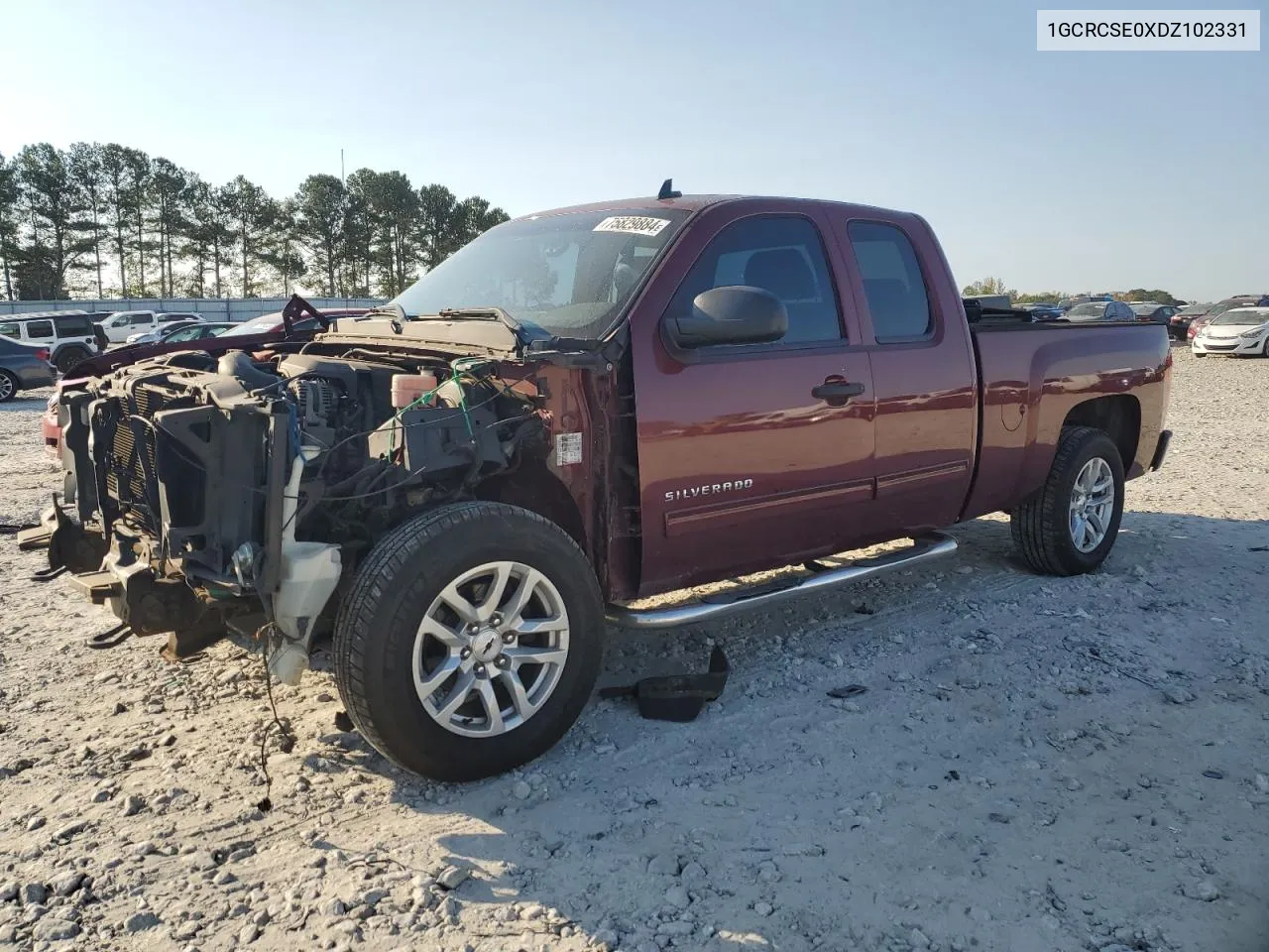 2013 Chevrolet Silverado C1500 Lt VIN: 1GCRCSE0XDZ102331 Lot: 75829884