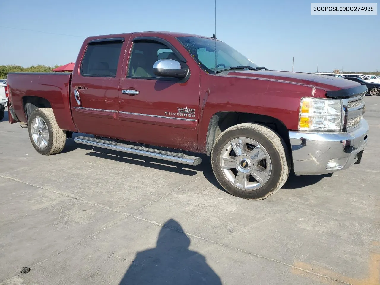 2013 Chevrolet Silverado C1500 Lt VIN: 3GCPCSE09DG274938 Lot: 75987624