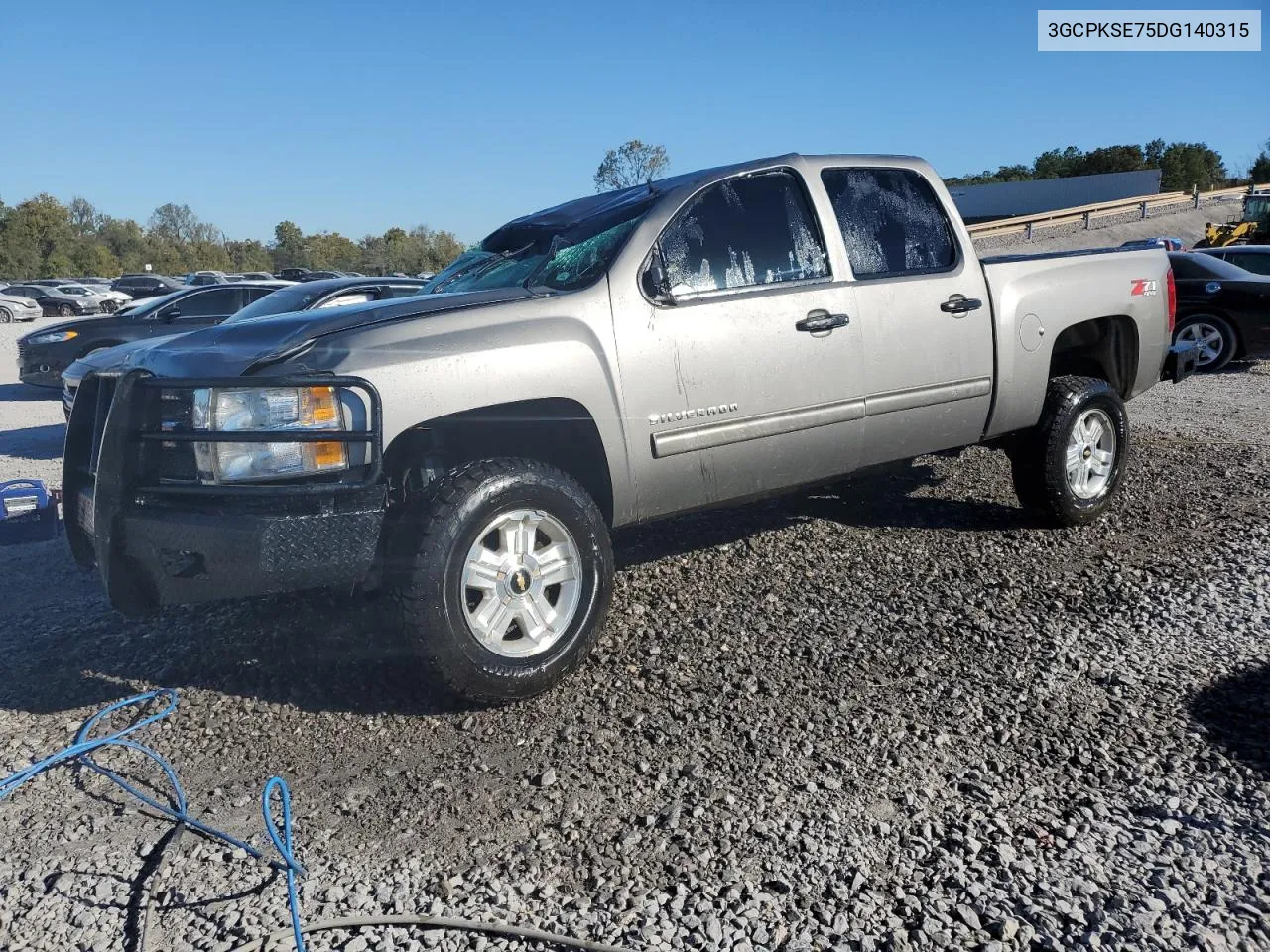 2013 Chevrolet Silverado K1500 Lt VIN: 3GCPKSE75DG140315 Lot: 76621524