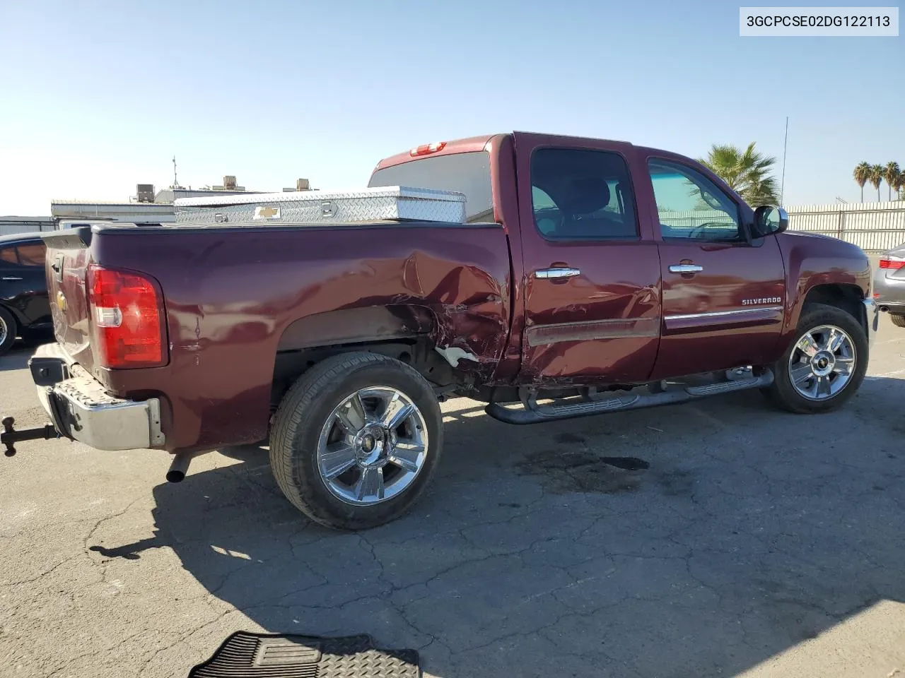 2013 Chevrolet Silverado C1500 Lt VIN: 3GCPCSE02DG122113 Lot: 77357474