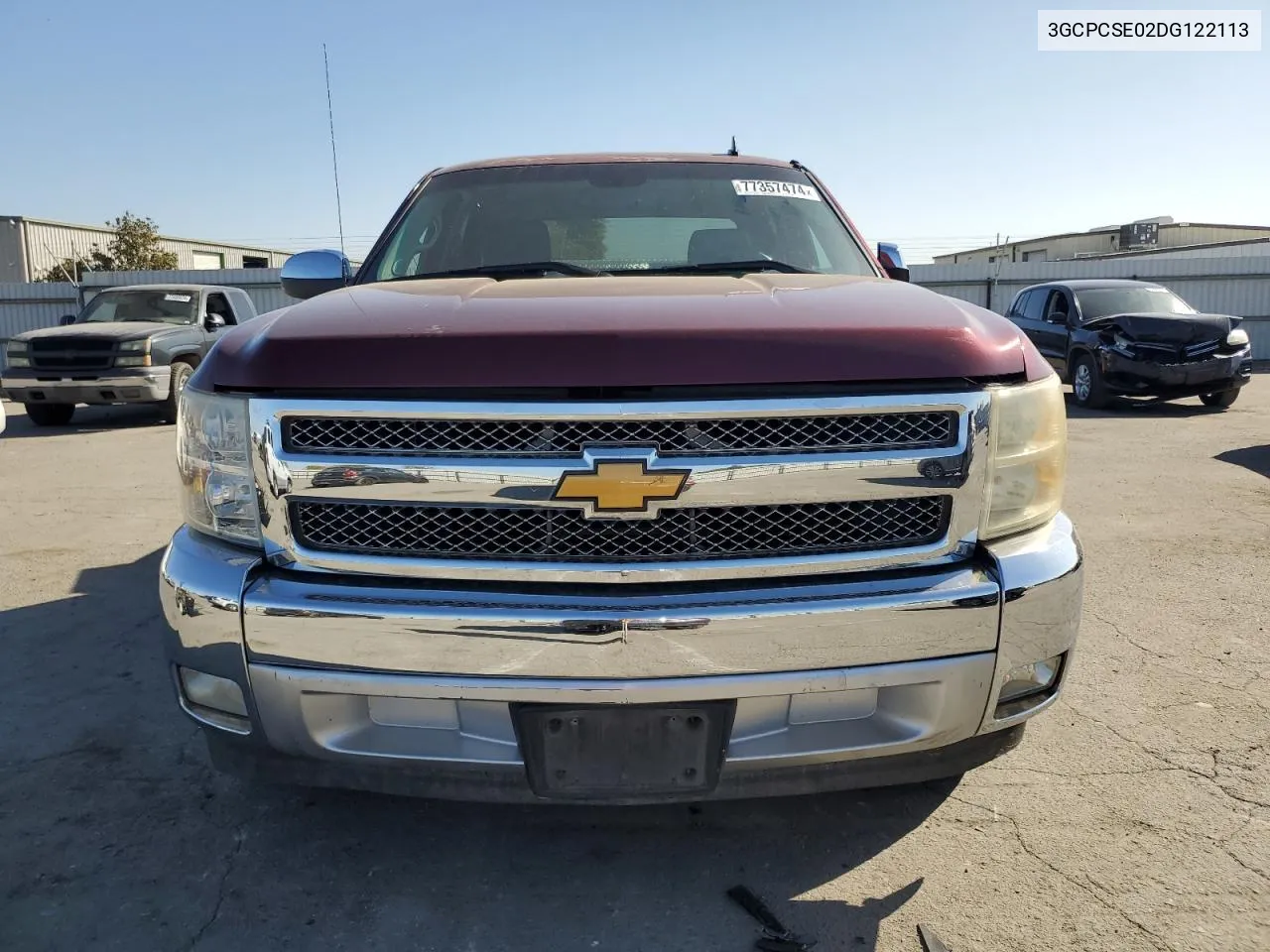 2013 Chevrolet Silverado C1500 Lt VIN: 3GCPCSE02DG122113 Lot: 77357474