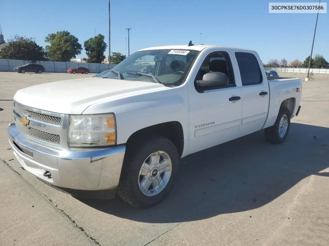 2013 Chevrolet Silverado K1500 Lt VIN: 3GCPKSE76DG307586 Lot: 77458594