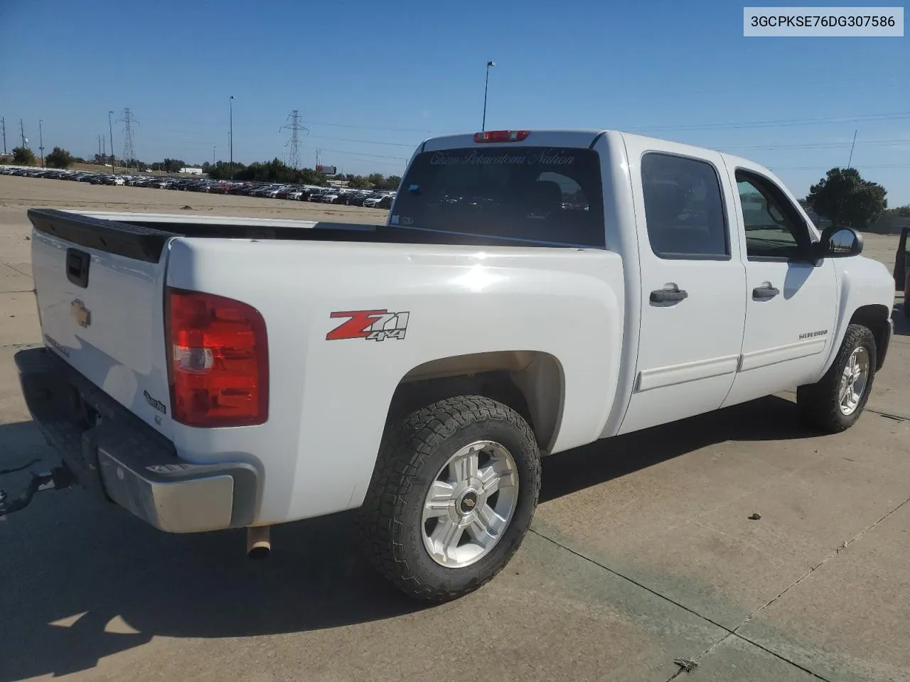 2013 Chevrolet Silverado K1500 Lt VIN: 3GCPKSE76DG307586 Lot: 77458594