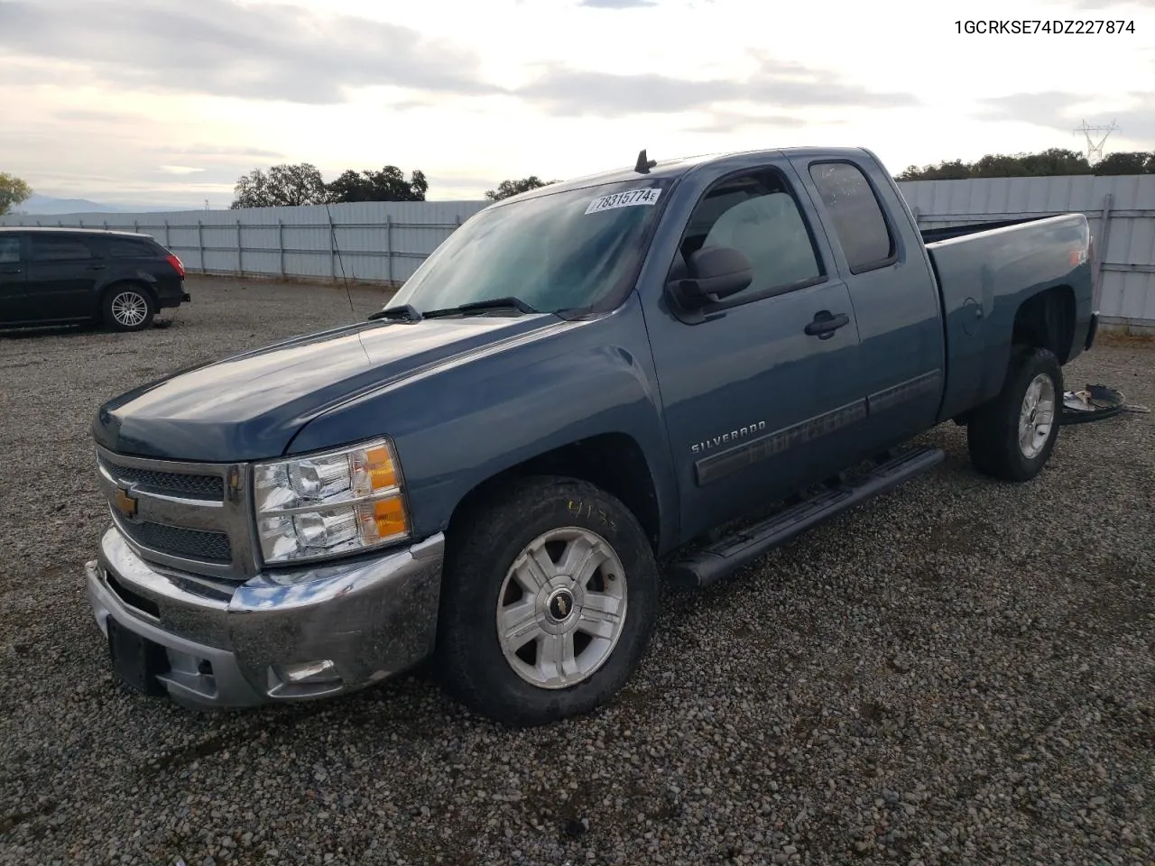 2013 Chevrolet Silverado K1500 Lt VIN: 1GCRKSE74DZ227874 Lot: 78315774