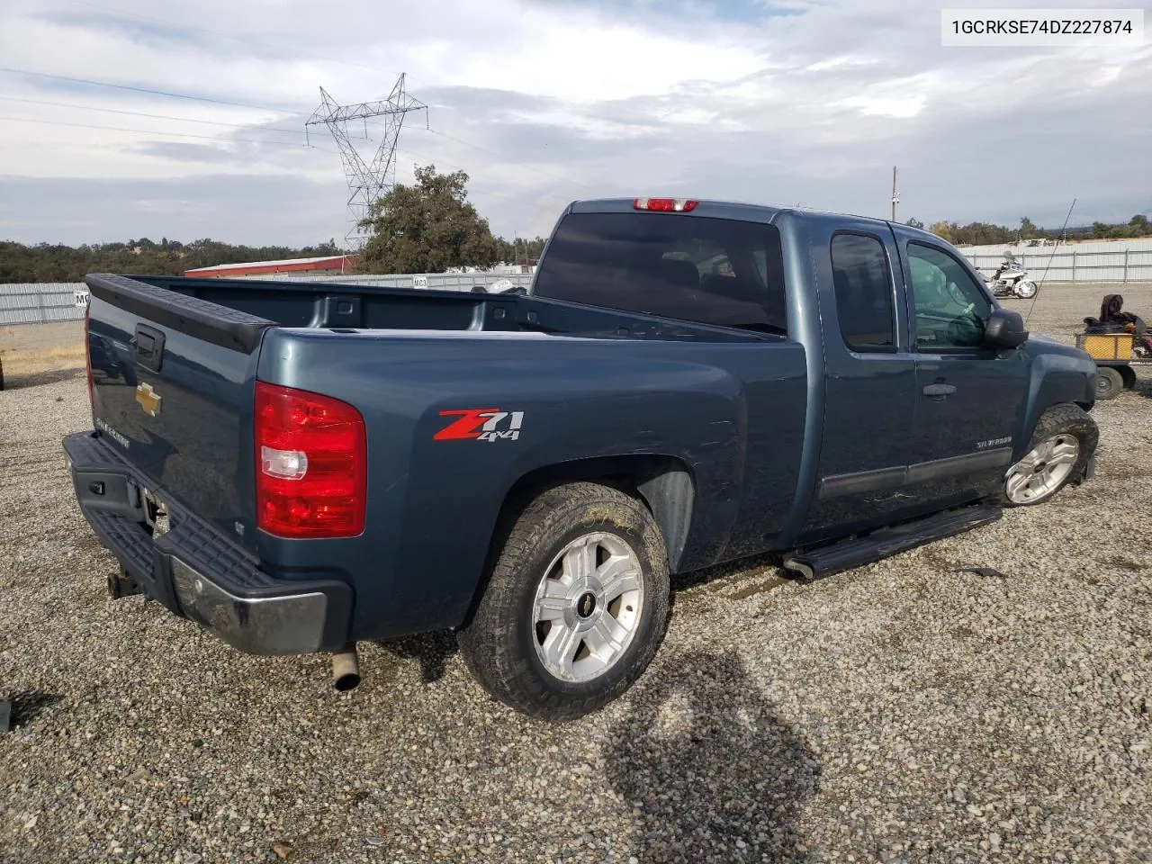 2013 Chevrolet Silverado K1500 Lt VIN: 1GCRKSE74DZ227874 Lot: 78315774