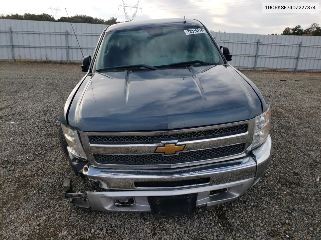 2013 Chevrolet Silverado K1500 Lt VIN: 1GCRKSE74DZ227874 Lot: 78315774