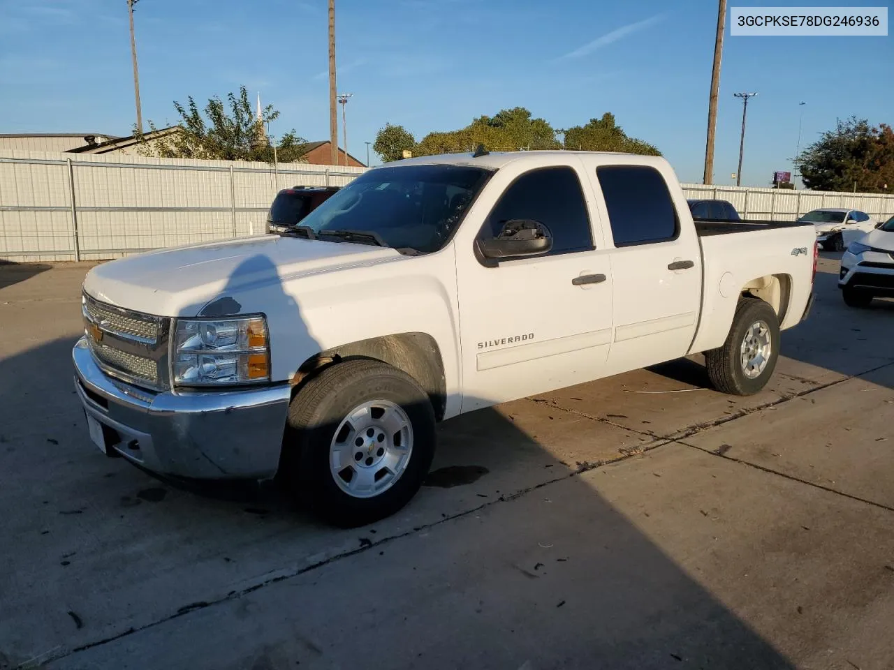 2013 Chevrolet Silverado K1500 Lt VIN: 3GCPKSE78DG246936 Lot: 78858414