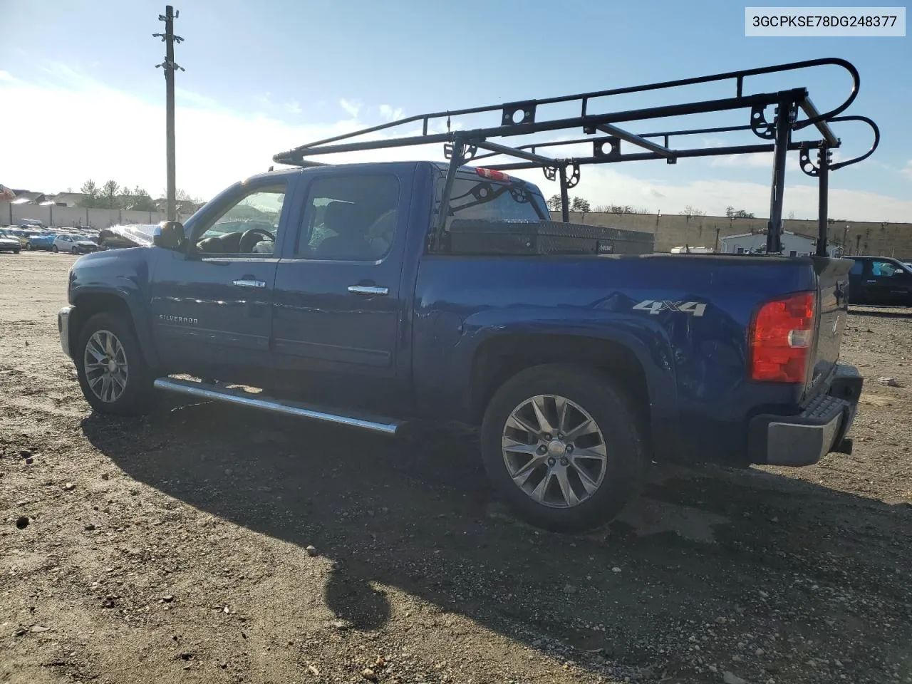 2013 Chevrolet Silverado K1500 Lt VIN: 3GCPKSE78DG248377 Lot: 80015754