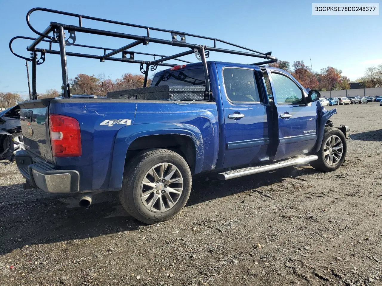 2013 Chevrolet Silverado K1500 Lt VIN: 3GCPKSE78DG248377 Lot: 80015754