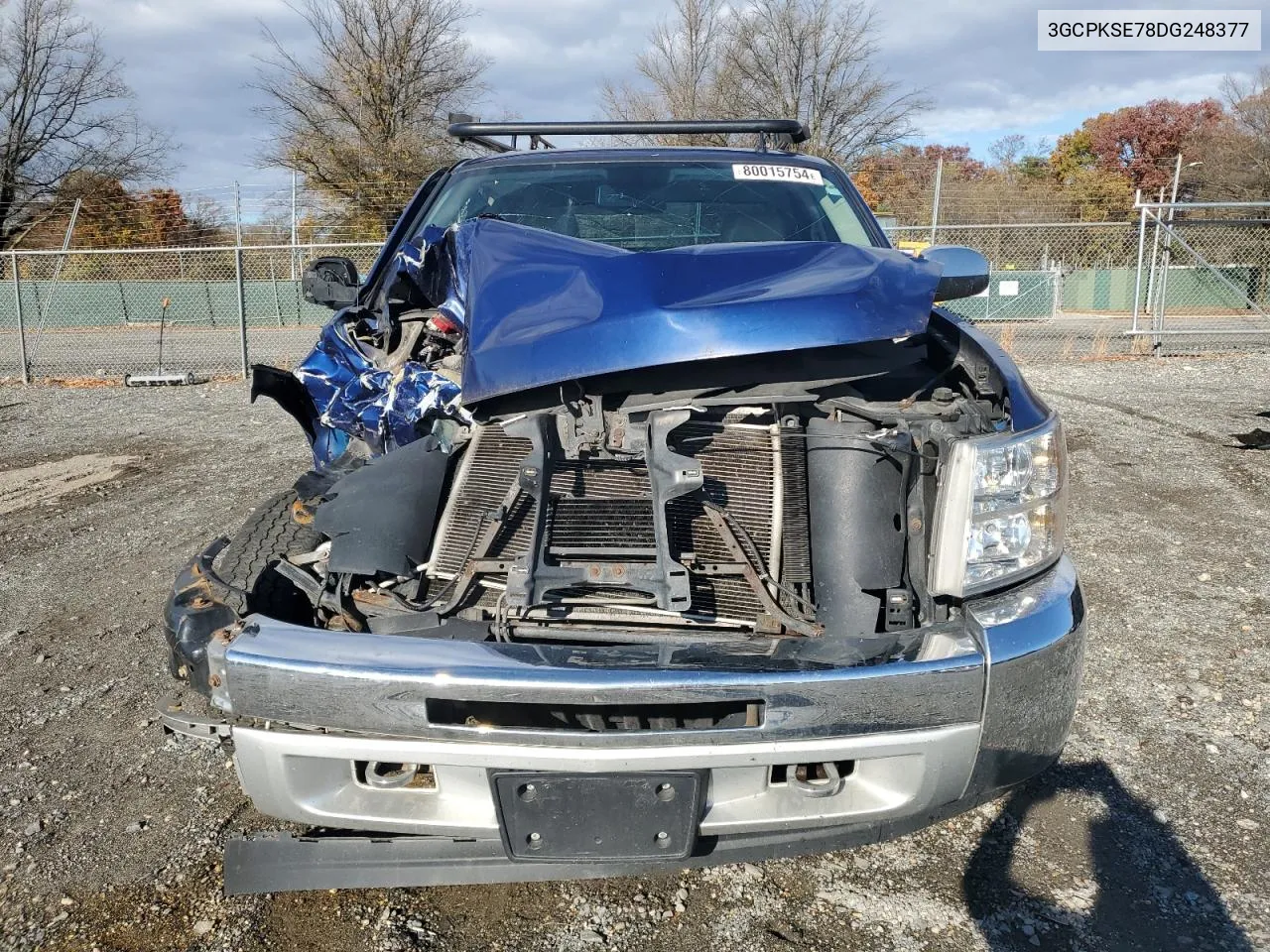 2013 Chevrolet Silverado K1500 Lt VIN: 3GCPKSE78DG248377 Lot: 80015754