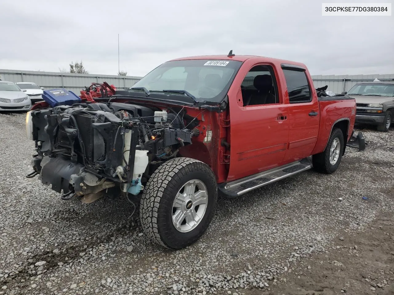 2013 Chevrolet Silverado K1500 Lt VIN: 3GCPKSE77DG380384 Lot: 80109104