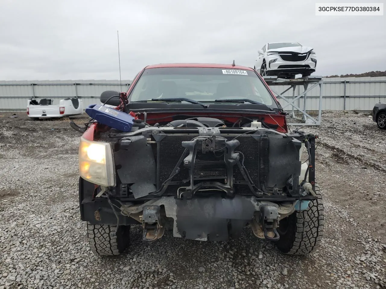 2013 Chevrolet Silverado K1500 Lt VIN: 3GCPKSE77DG380384 Lot: 80109104