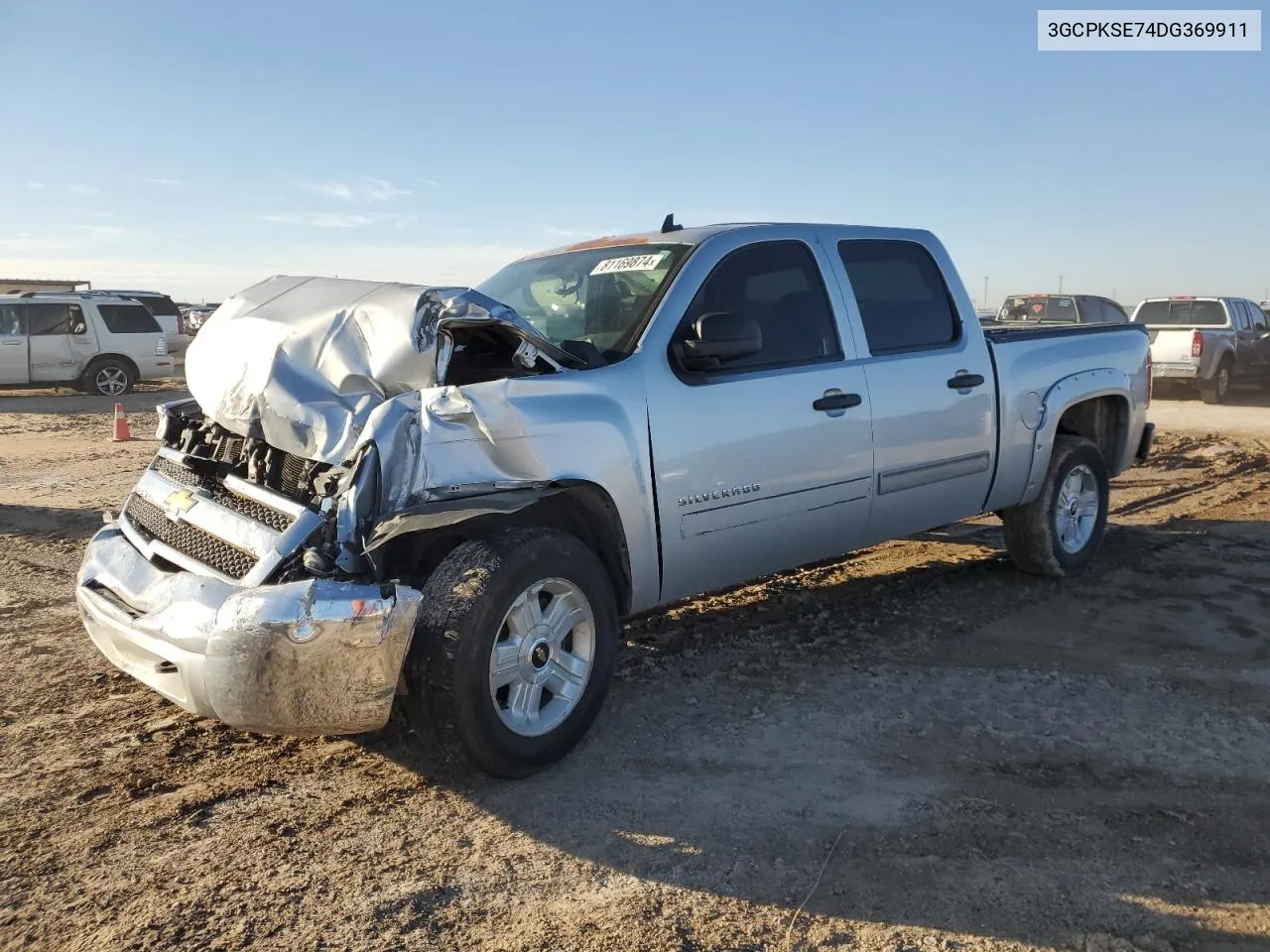 2013 Chevrolet Silverado K1500 Lt VIN: 3GCPKSE74DG369911 Lot: 81169874