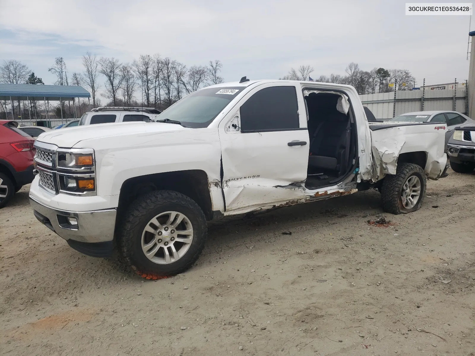 2014 Chevrolet Silverado K1500 Lt VIN: 3GCUKREC1EG536428 Lot: 47178294