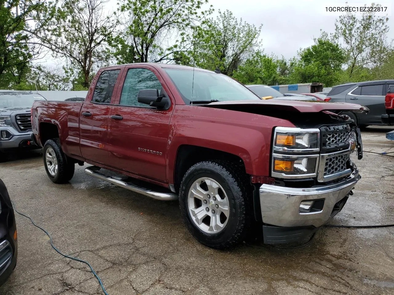 2014 Chevrolet Silverado C1500 Lt VIN: 1GCRCREC1EZ322817 Lot: 52605334