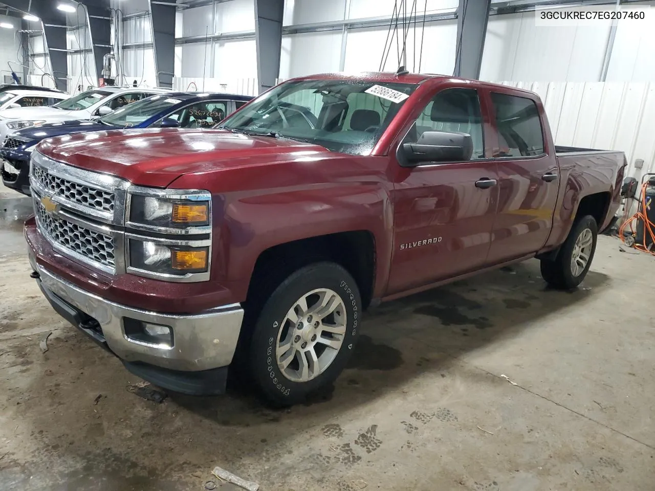 2014 Chevrolet Silverado K1500 Lt VIN: 3GCUKREC7EG207460 Lot: 52886184