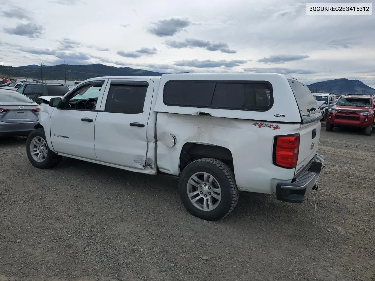 2014 Chevrolet Silverado K1500 Lt VIN: 3GCUKREC2EG415312 Lot: 54009054