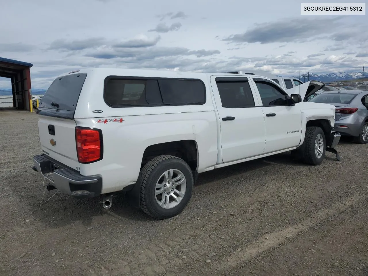 2014 Chevrolet Silverado K1500 Lt VIN: 3GCUKREC2EG415312 Lot: 54009054