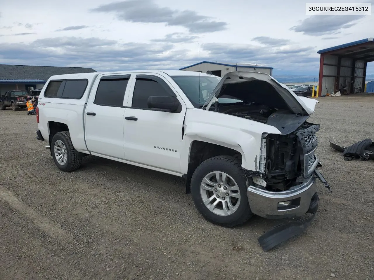 2014 Chevrolet Silverado K1500 Lt VIN: 3GCUKREC2EG415312 Lot: 54009054