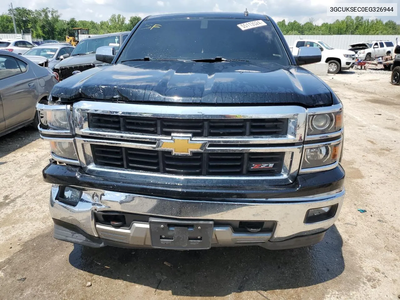 2014 Chevrolet Silverado K1500 Ltz VIN: 3GCUKSEC0EG326944 Lot: 55113524