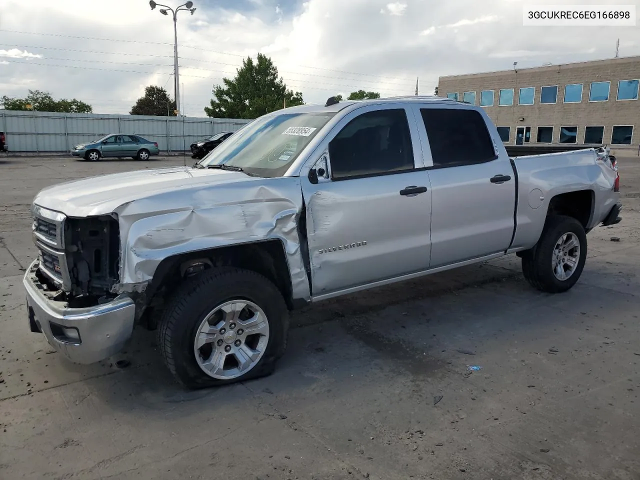 2014 Chevrolet Silverado K1500 Lt VIN: 3GCUKREC6EG166898 Lot: 55328954