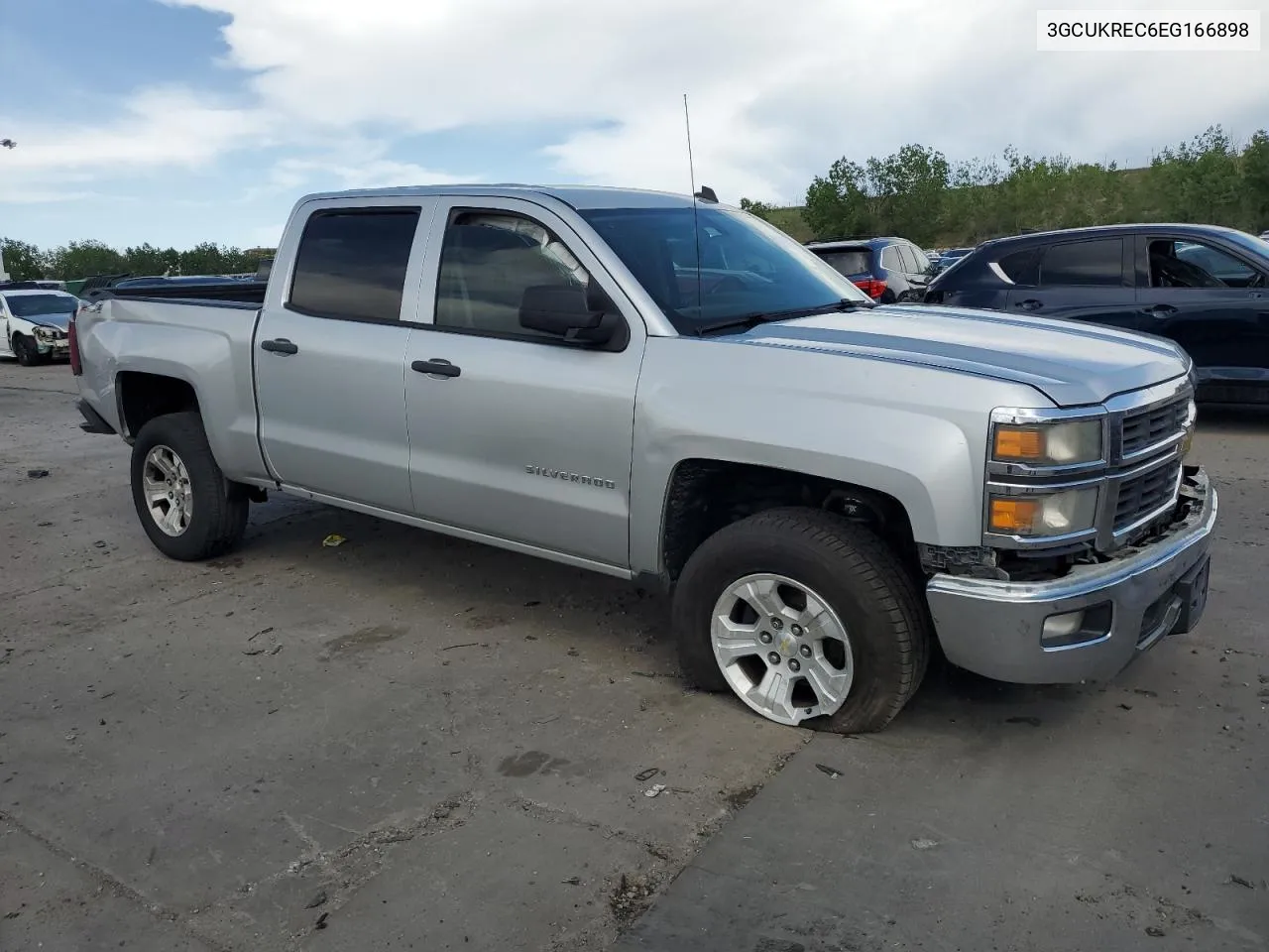 2014 Chevrolet Silverado K1500 Lt VIN: 3GCUKREC6EG166898 Lot: 55328954