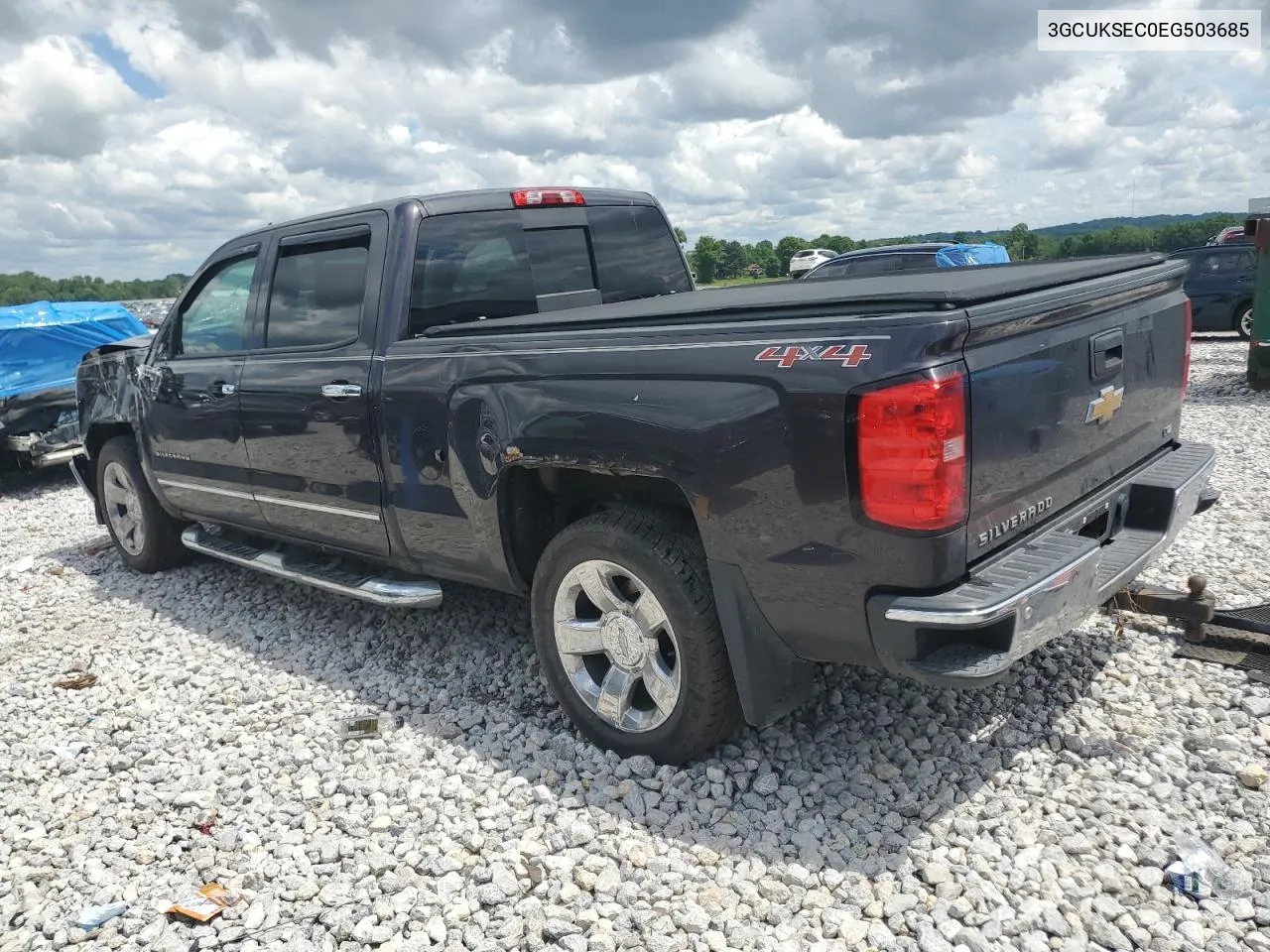 2014 Chevrolet Silverado K1500 Ltz VIN: 3GCUKSEC0EG503685 Lot: 55605314