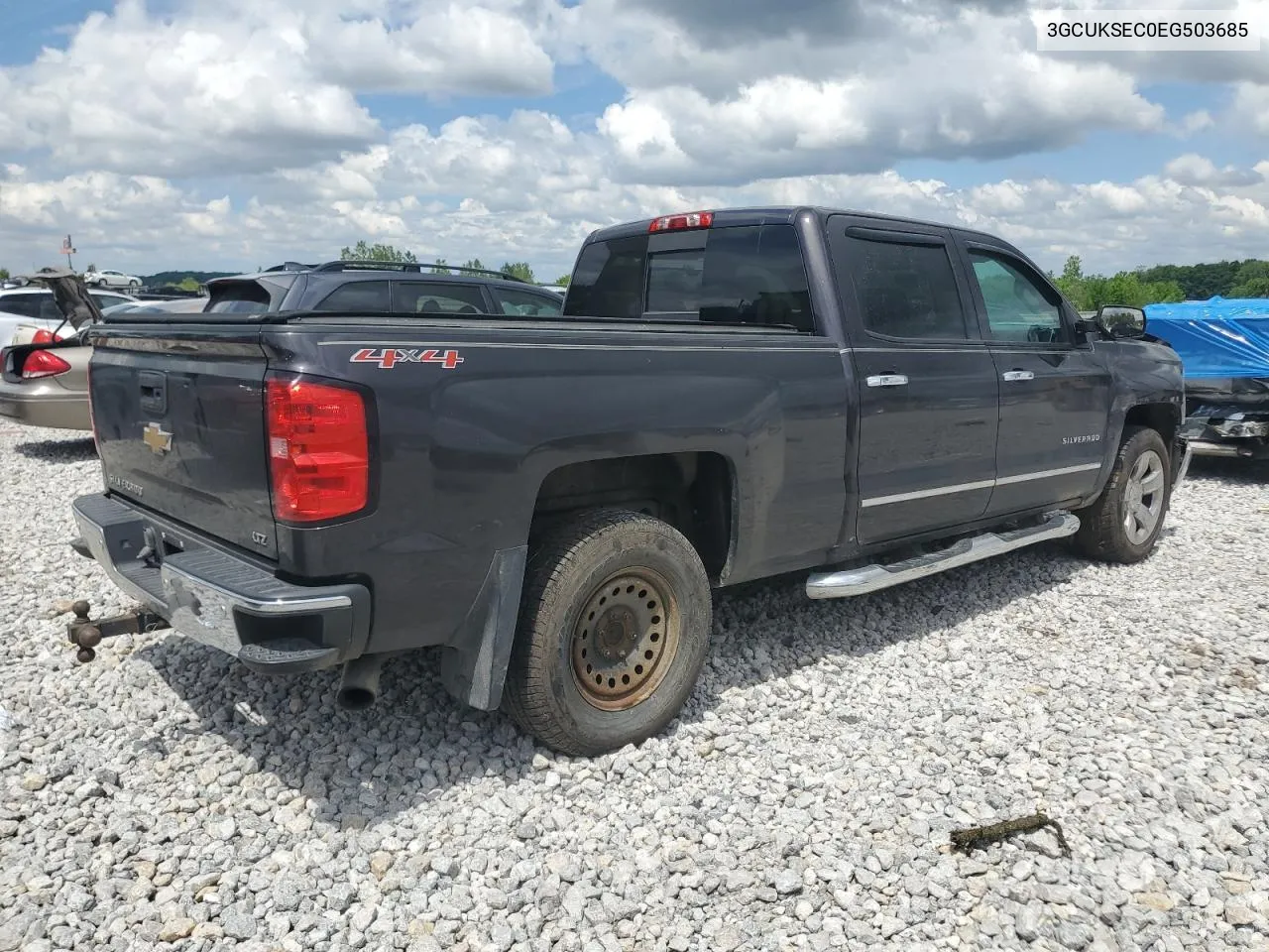 2014 Chevrolet Silverado K1500 Ltz VIN: 3GCUKSEC0EG503685 Lot: 55605314