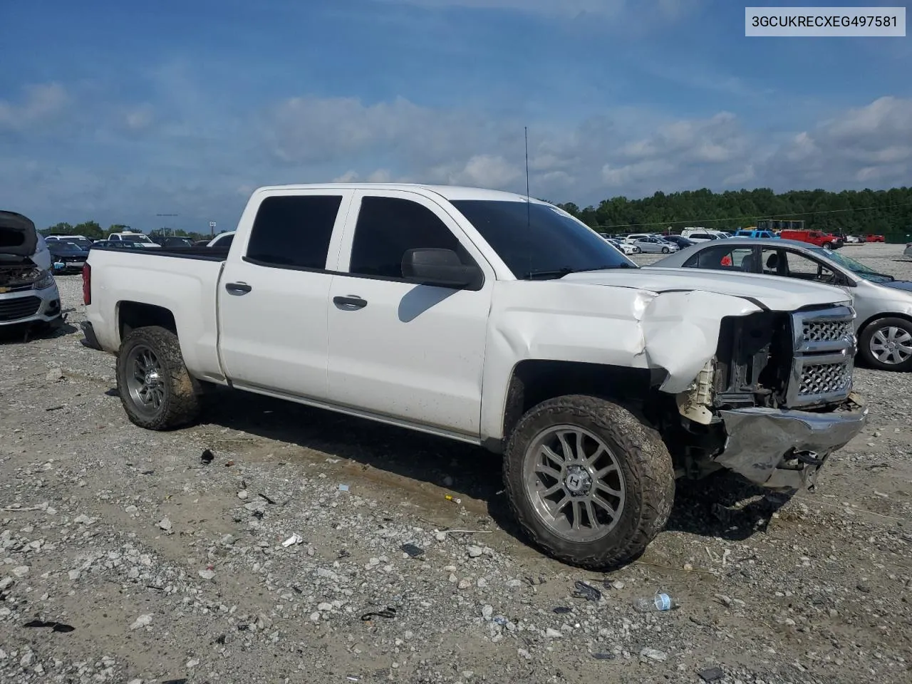 2014 Chevrolet Silverado K1500 Lt VIN: 3GCUKRECXEG497581 Lot: 56455054