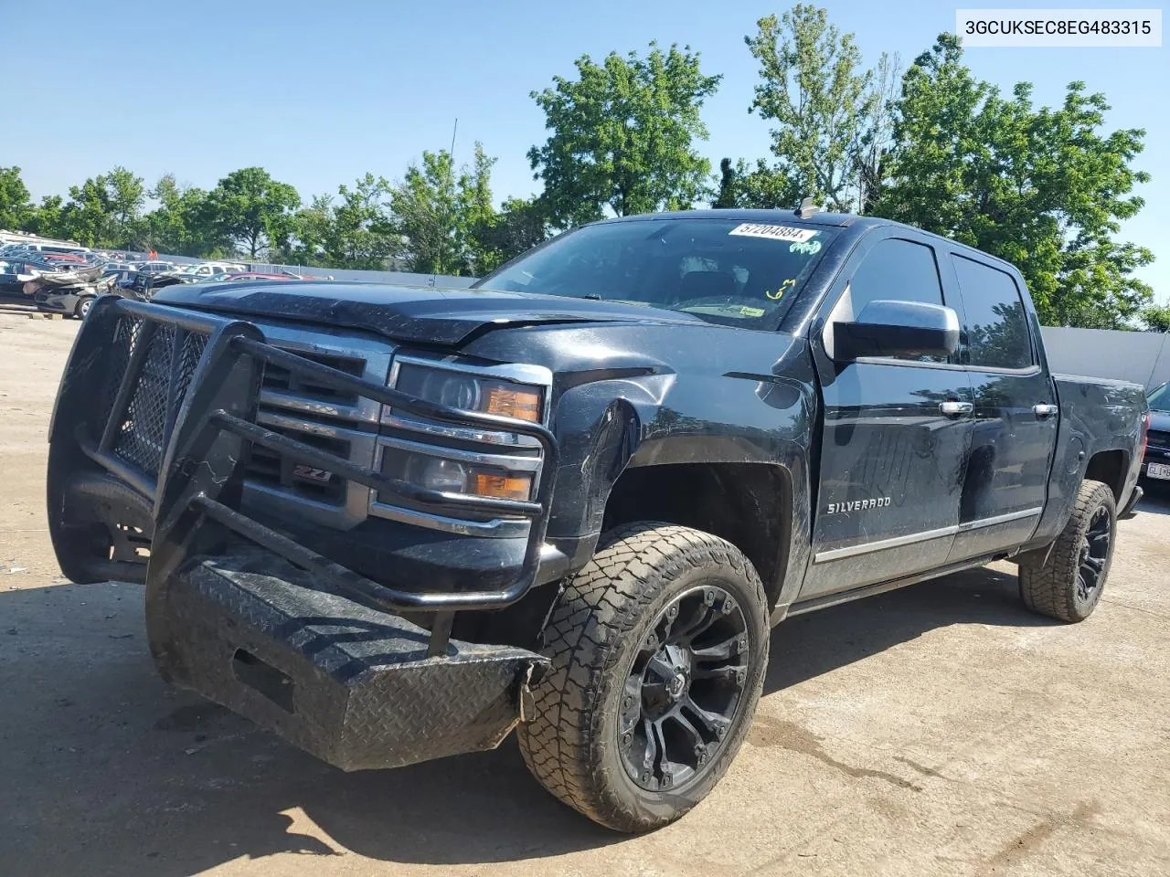 2014 Chevrolet Silverado K1500 Ltz VIN: 3GCUKSEC8EG483315 Lot: 57204884