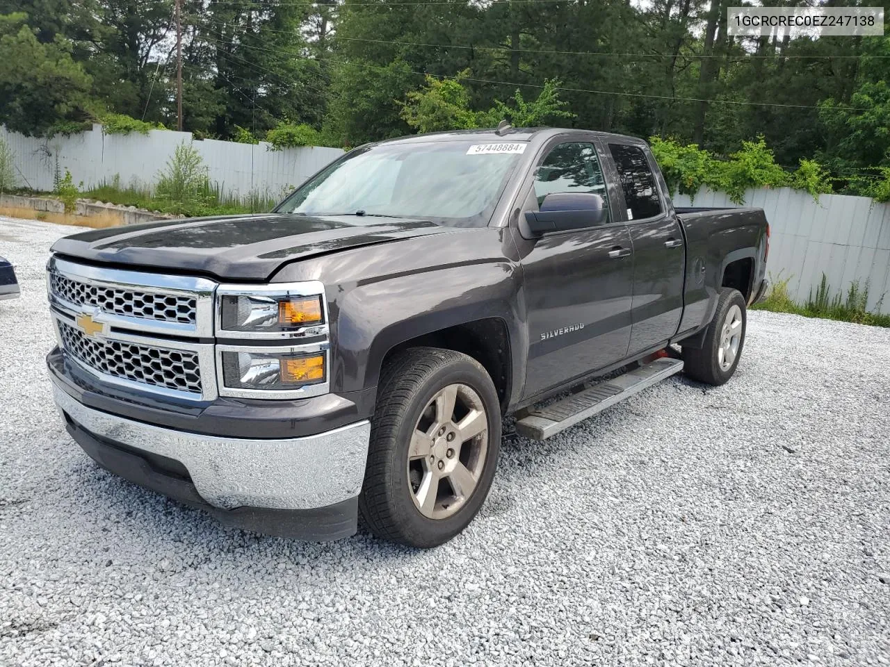 2014 Chevrolet Silverado C1500 Lt VIN: 1GCRCREC0EZ247138 Lot: 57448884