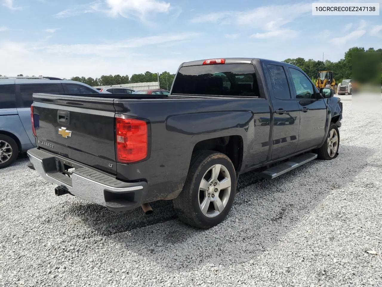 2014 Chevrolet Silverado C1500 Lt VIN: 1GCRCREC0EZ247138 Lot: 57448884